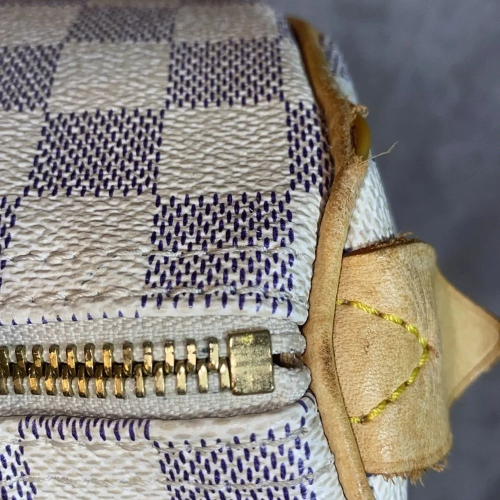 Louis Vuitton Speedy 25 Damier Azur Satchel